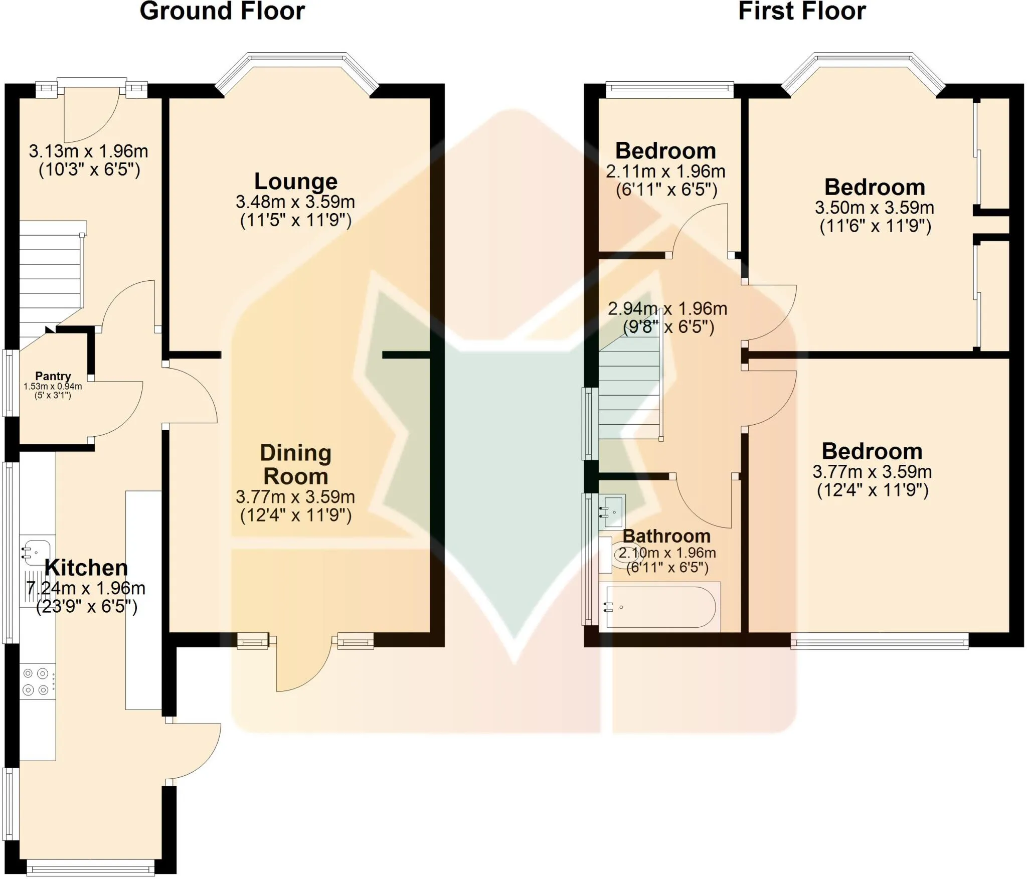 3 bed Semi-Detached