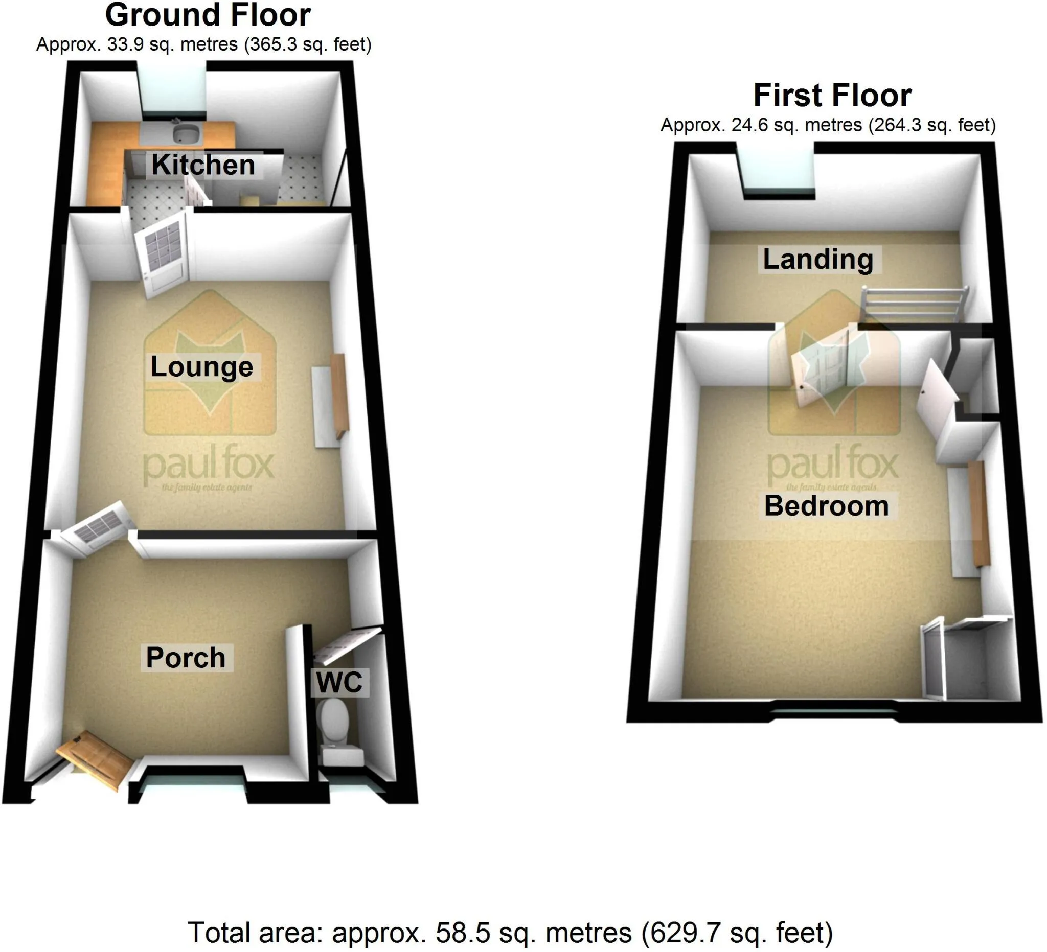 1 bed Cottage