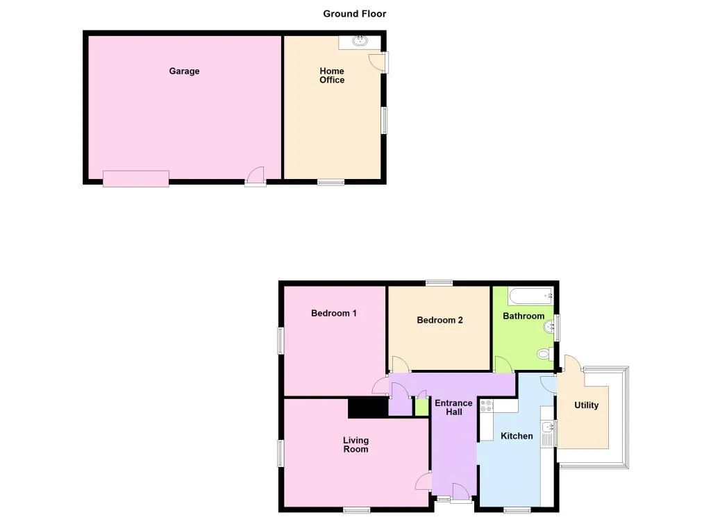 2 bed Detached Bungalow