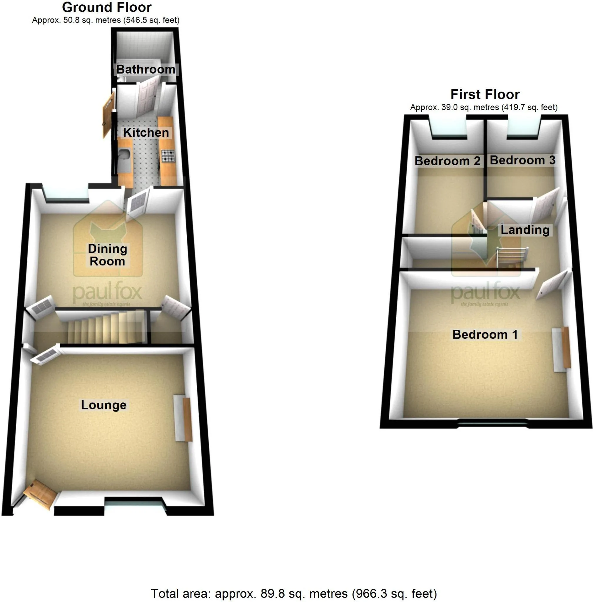 3 bed Terraced