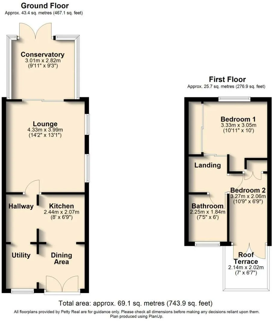 2 bed Terraced
