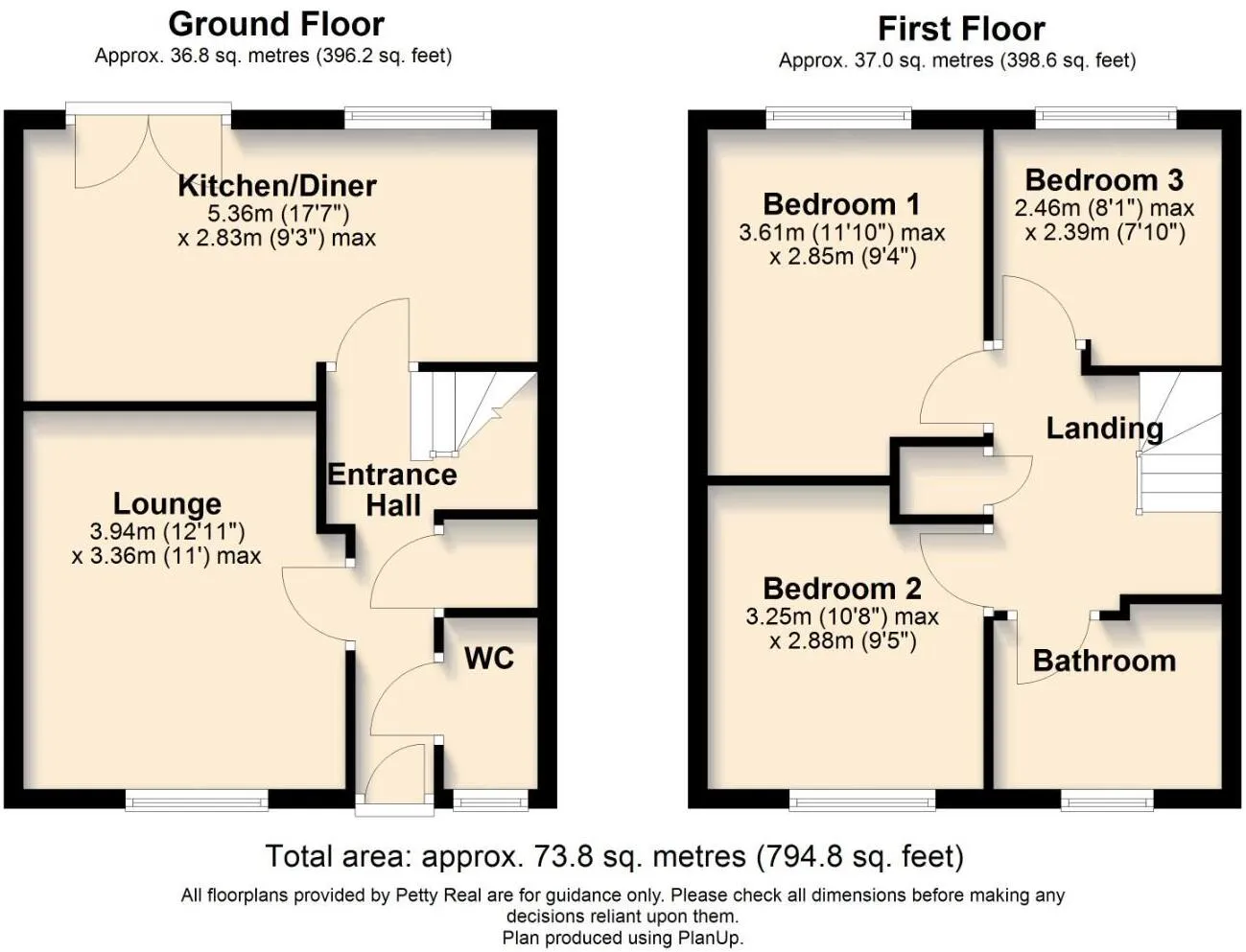 3 bed Terraced