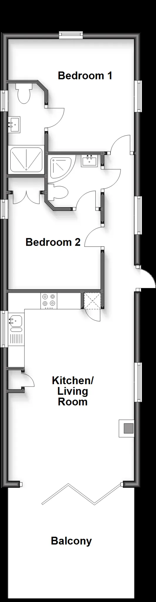 2 bed Park Home