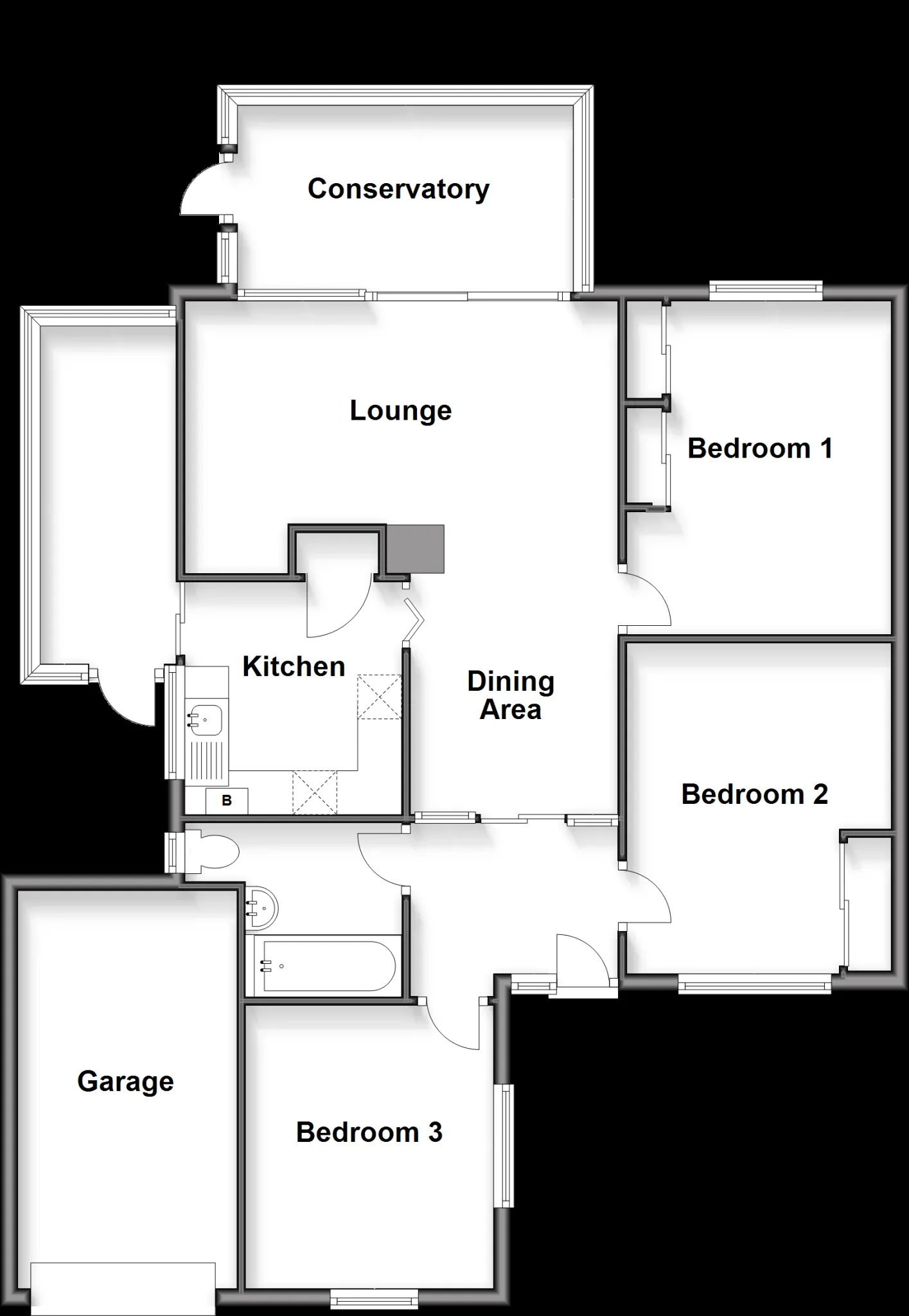3 bed Detached Bungalow