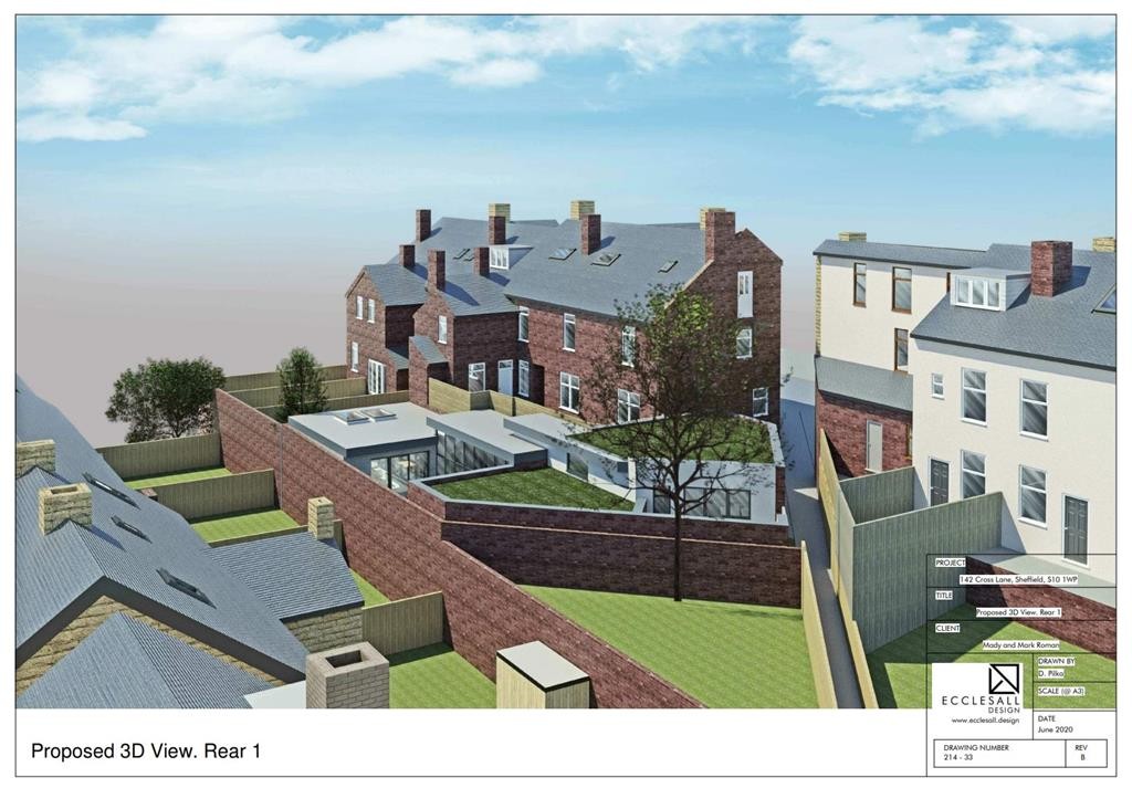Land To The Rear Of 142 Cross Lane, Crookes, Sheffield, South Yorkshire