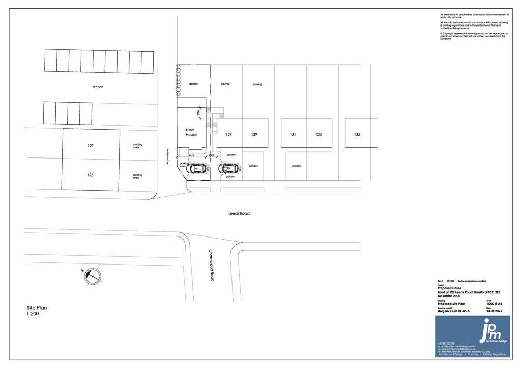 Land At 127 Leeds Road, Eccleshill, Bradford, West Yorkshire, BD2 3EJ