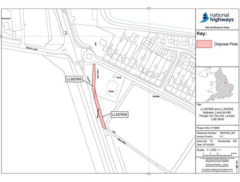 Land At A46, Thorpe On The Hill, Lincoln, Lincolnshire, LN6 9NW