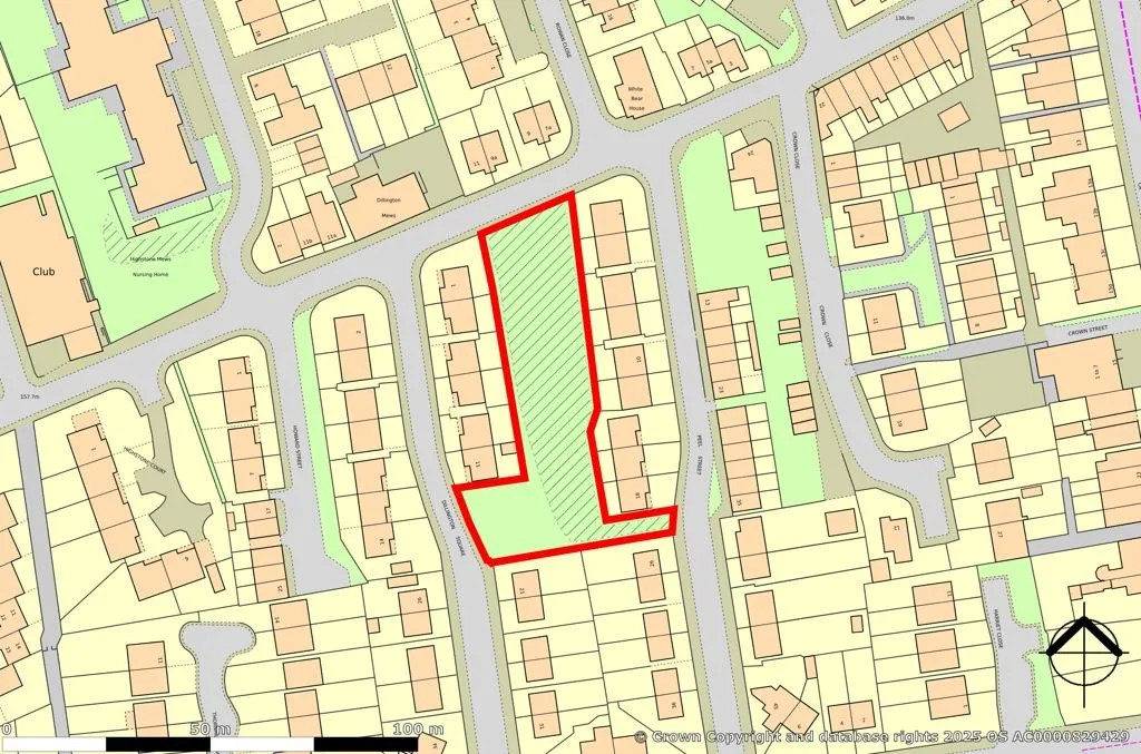 Land Between Dillington Square And Peel Street, Worsbrough Common, Barnsley, South Yorkshire, S70 4DU