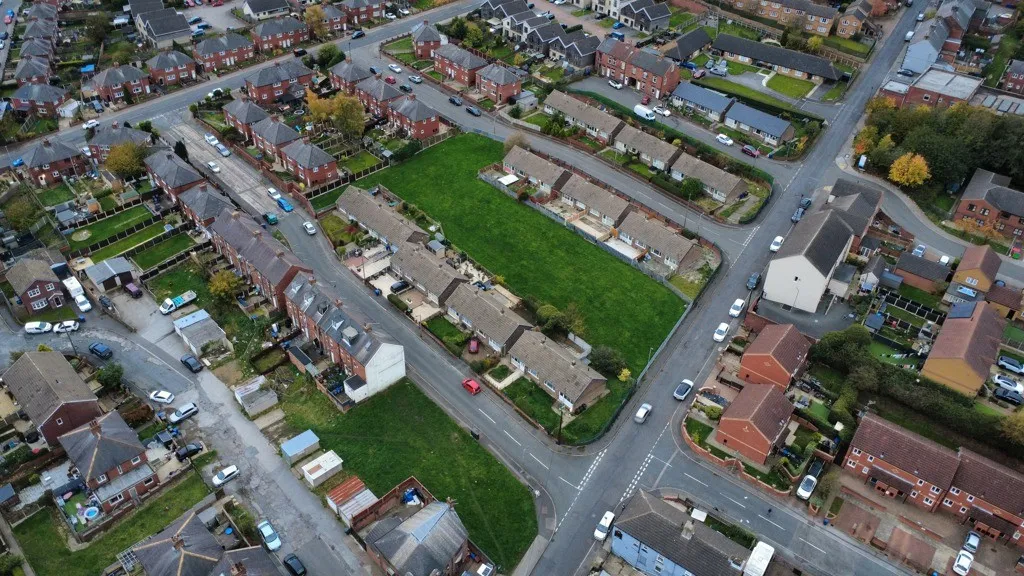 Land Between Dillington Square And Peel Street, Worsbrough Common, Barnsley, South Yorkshire, S70 4DU