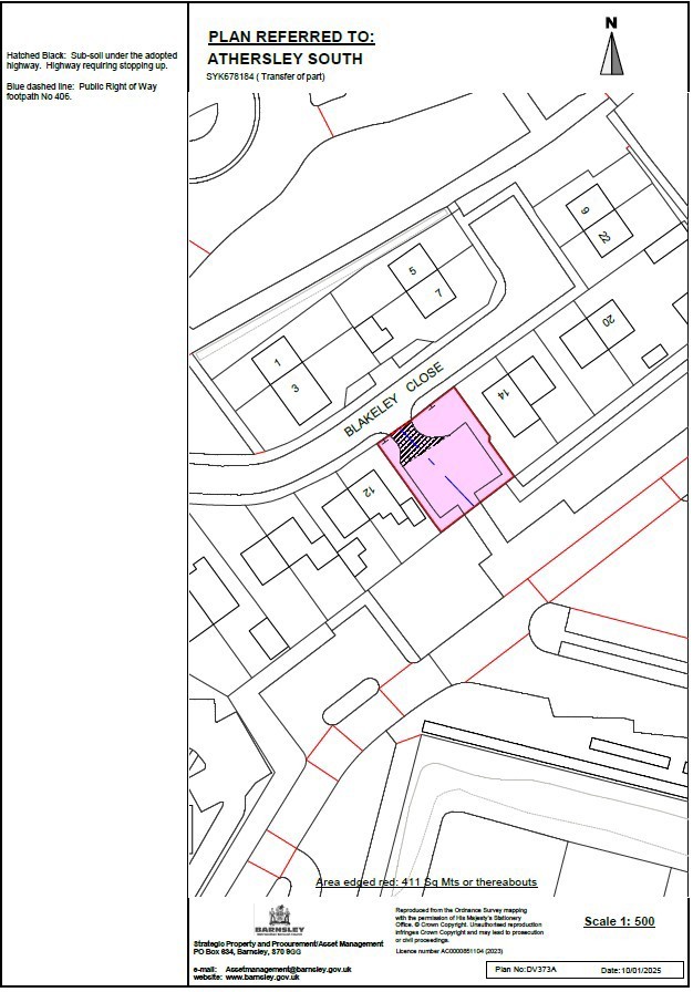 Land Between, 12 And 14 Blakeley Close, Athersley South, Barnsley, South Yorkshire, S71 1XN