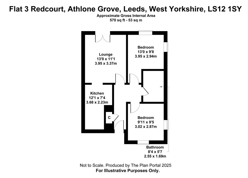 Flat 3 Redcourt, Athlone Grove, Leeds, West Yorkshire, LS12 1SY