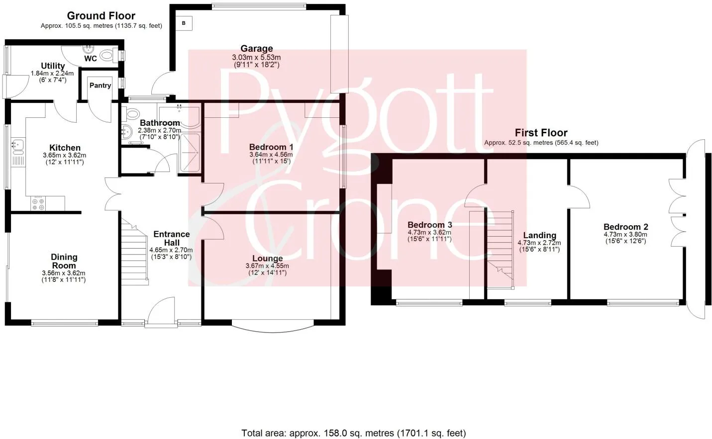 3 bed Detached Bungalow