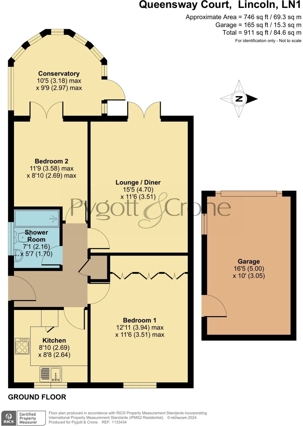 2 bed Detached Bungalow