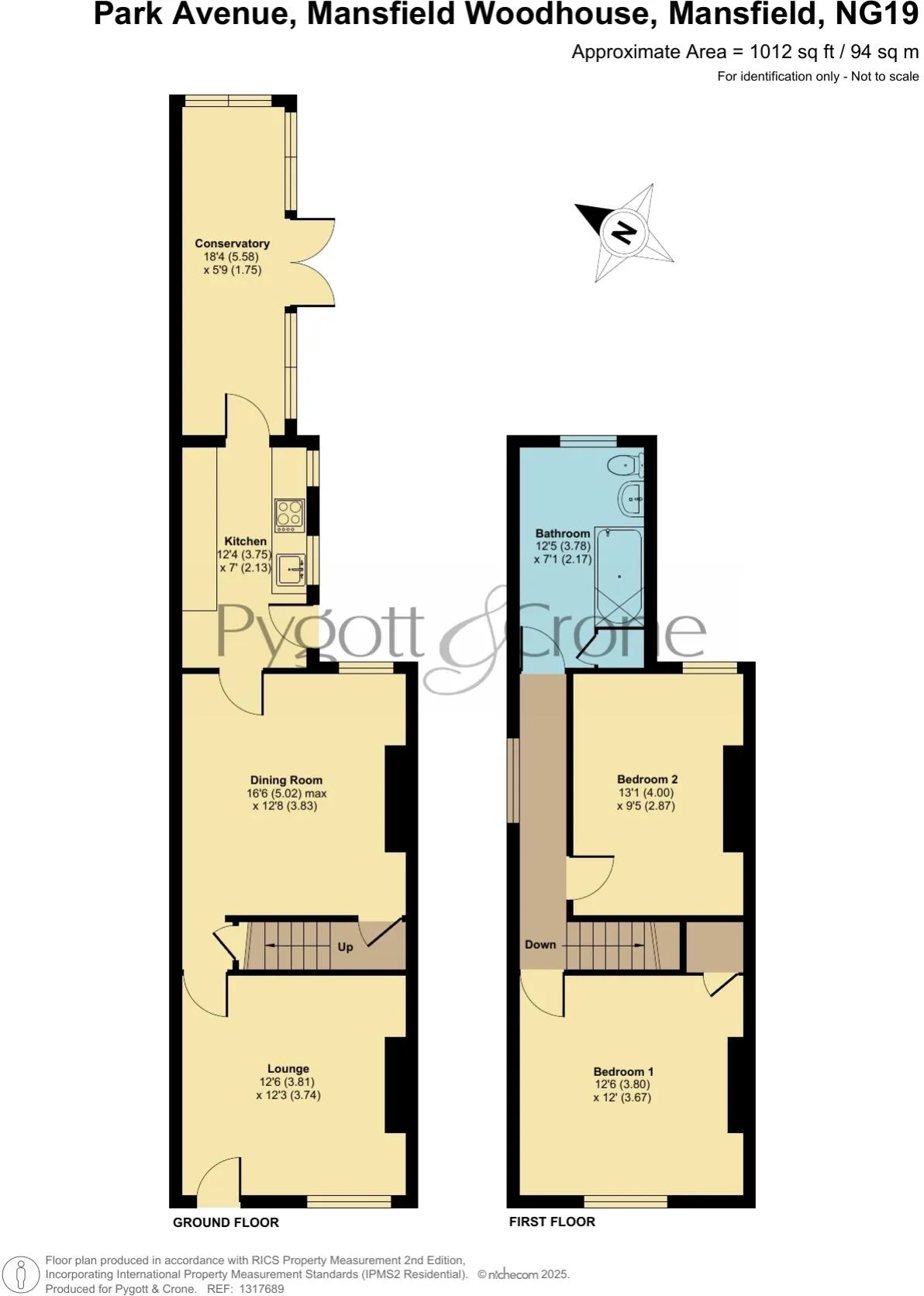 2 bed End of Terrace