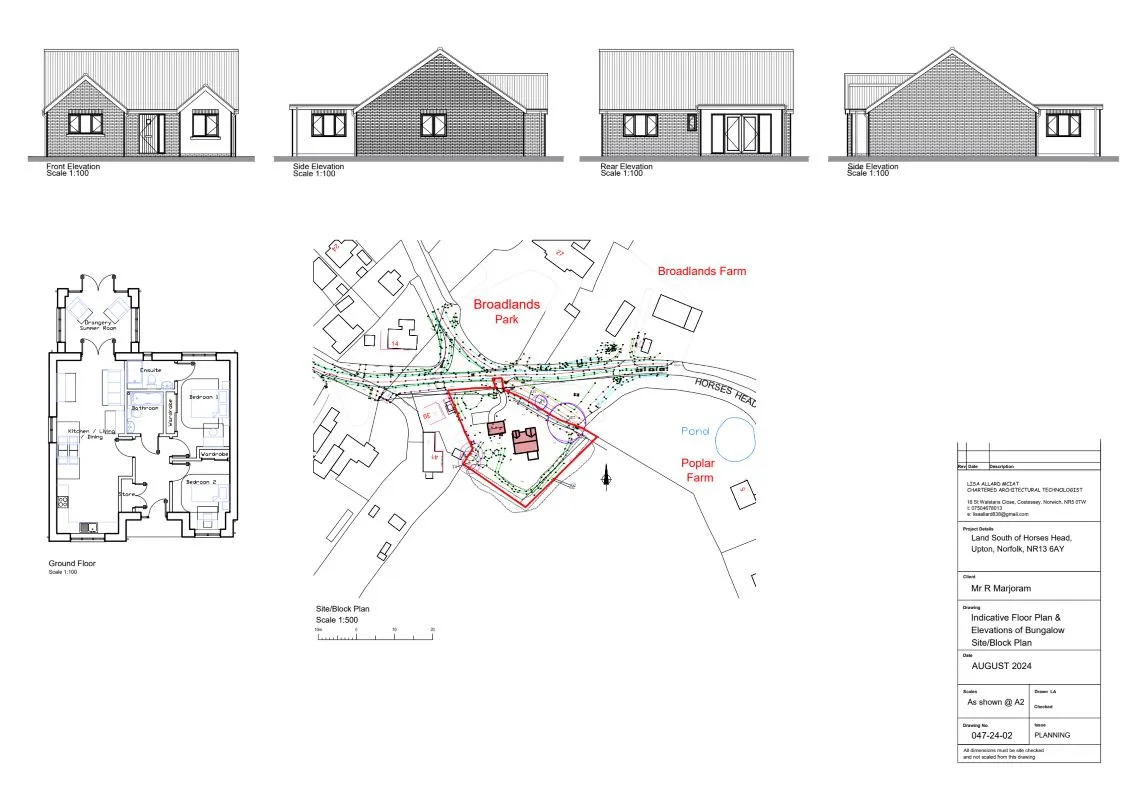 Building Plot, The Poplars Farm, Horses Head, Upton, Norfolk, NR13 6AZ - Online Auctions