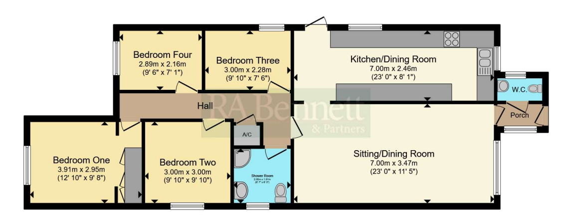 4 bed Bungalow
