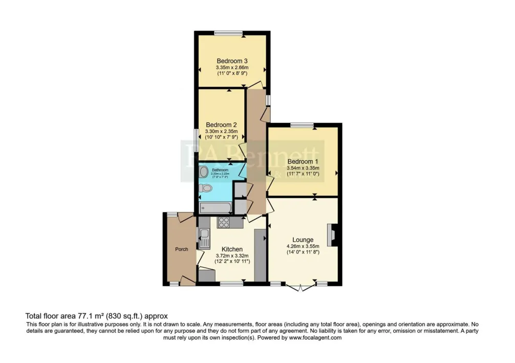 3 bed Semi-Detached Bungalow