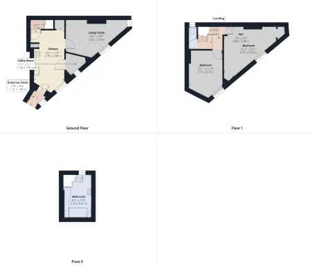 2 bed End of Terrace