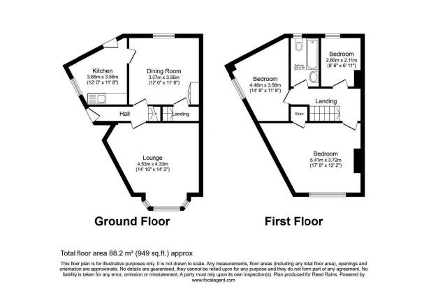3 bed End of Terrace
