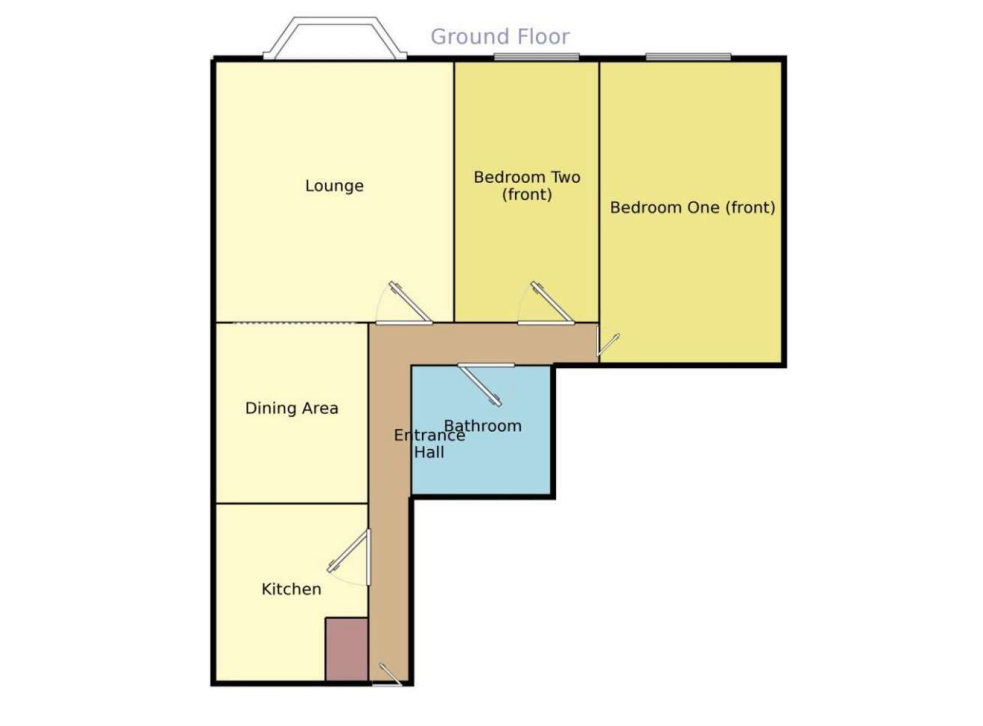 2 bed Ground Flat