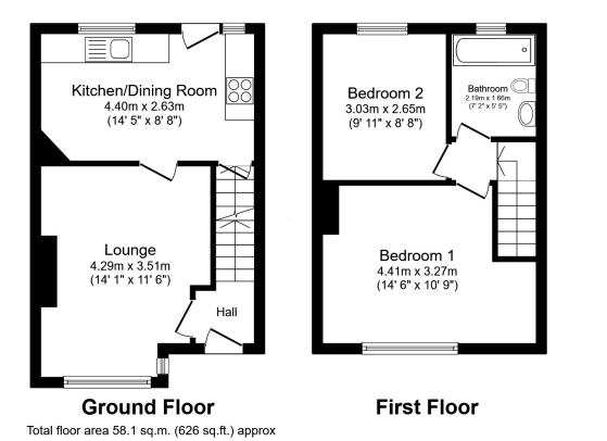 2 bed Terraced