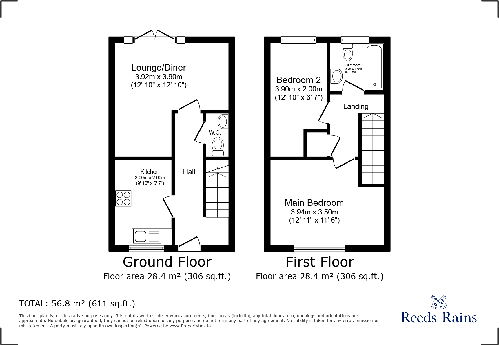 2 bed Semi-Detached