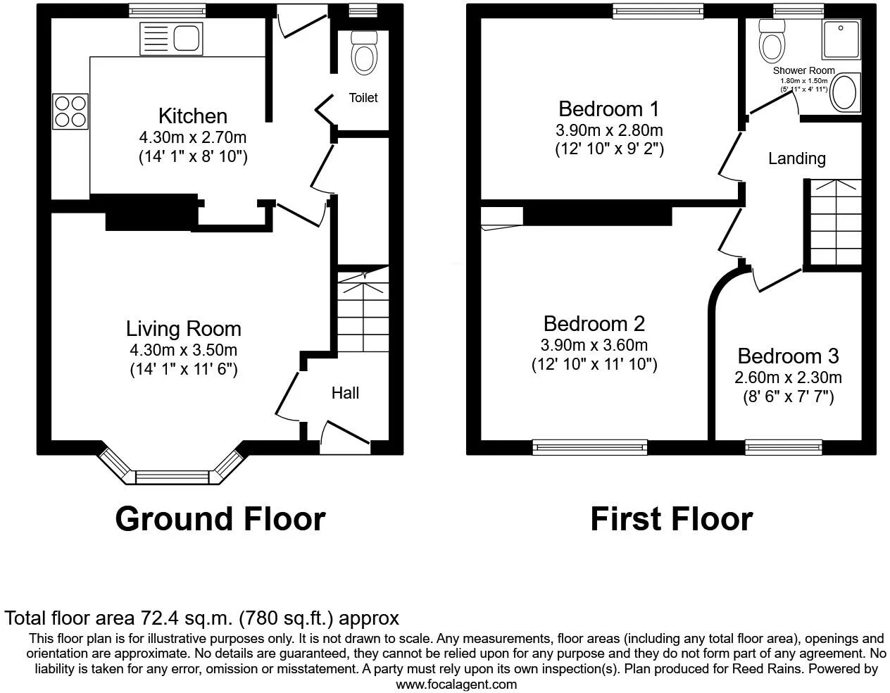 3 bed House