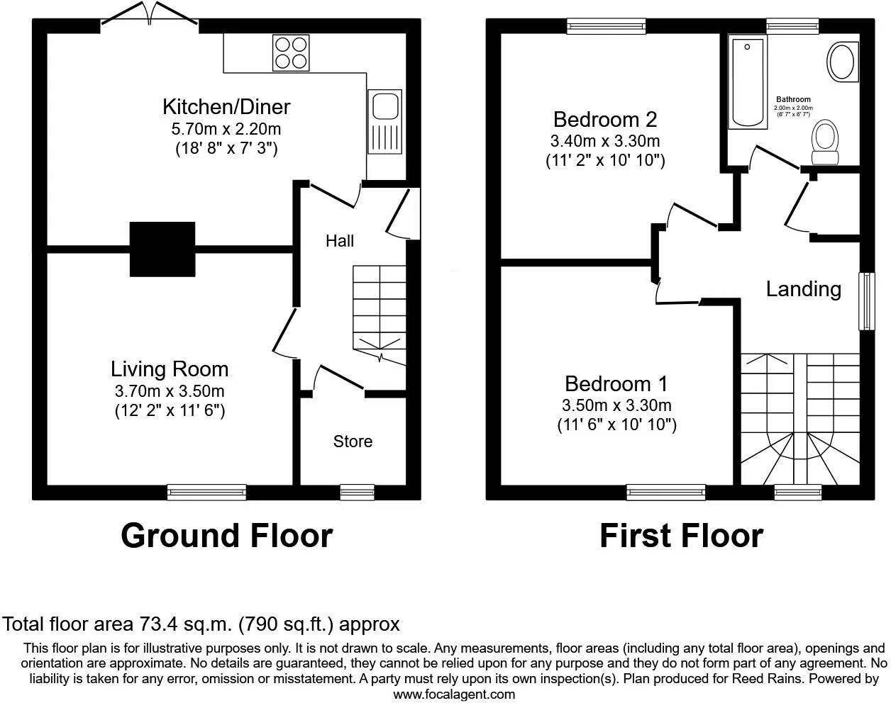2 bed Link Detached House
