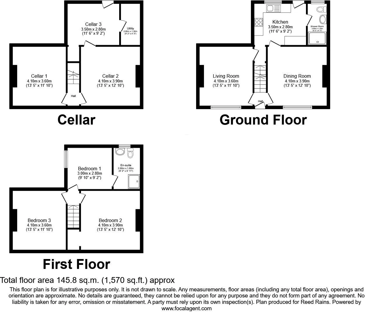 3 bed House