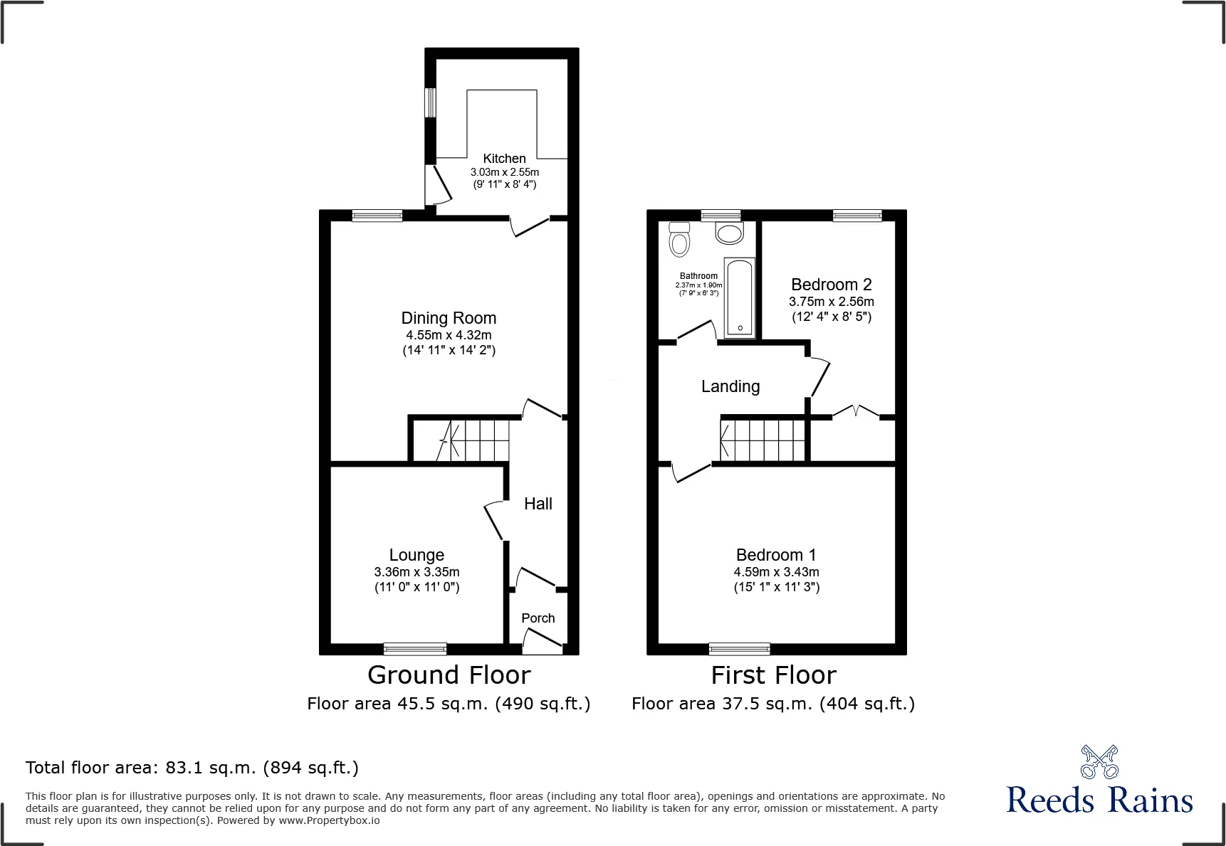 2 bed Terraced