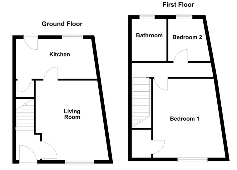 2 bed End of Terrace