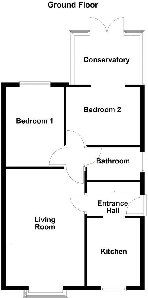 2 bed Semi-Detached Bungalow