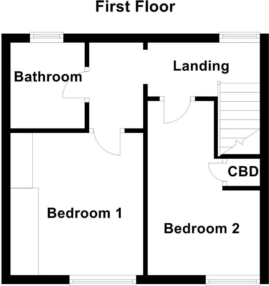 2 bed End of Terrace