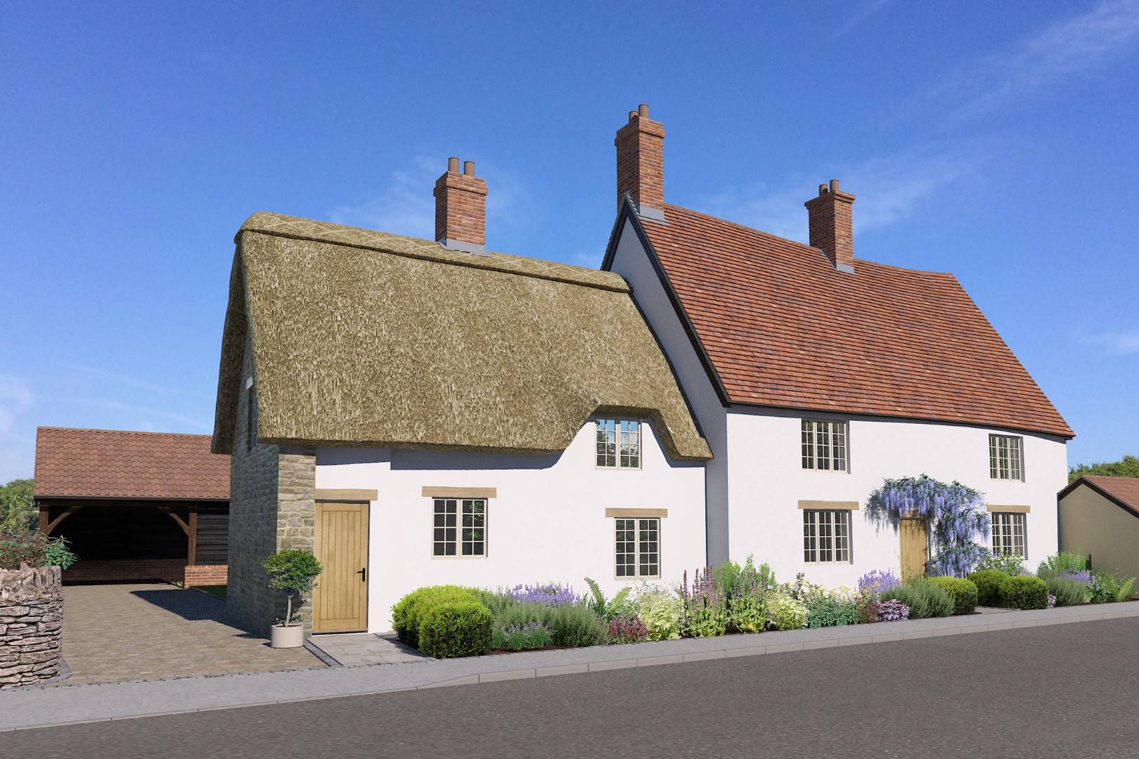 Warwick Cottage, 14-16 Silver Street, Stevington, Bedford, MK43 7QP
