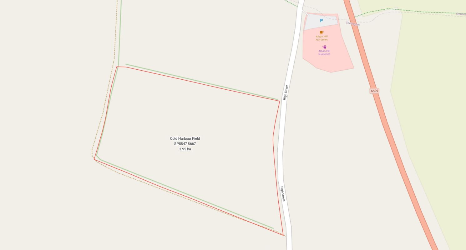 Cold Harbour Field, High Street, Sherington, Buckinghamshire, MK16 9QP