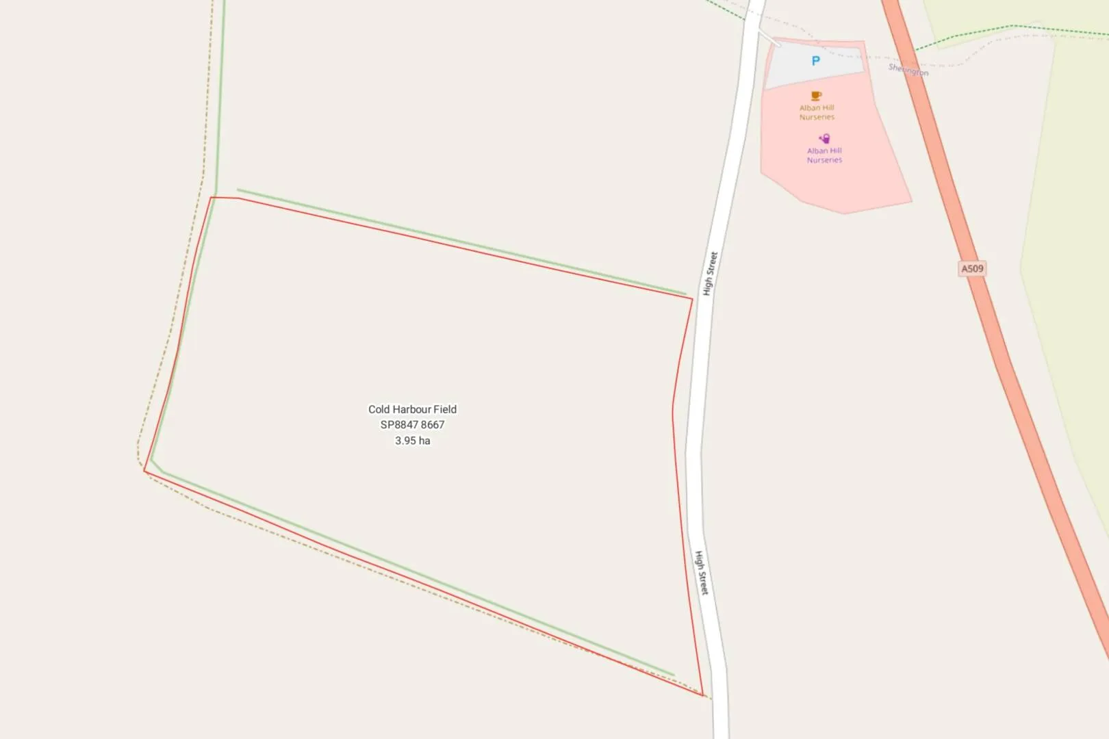 Cold Harbour Field, High Street, Sherington, Newport Pagnell, MK16 9QP