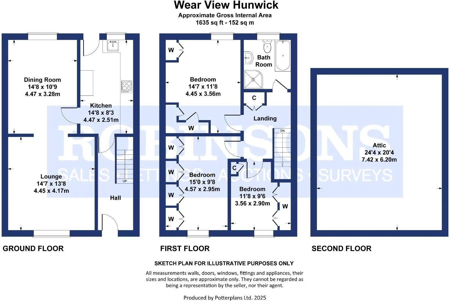3 bed End of Terrace