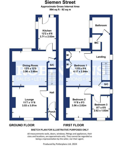 3 bed Terraced