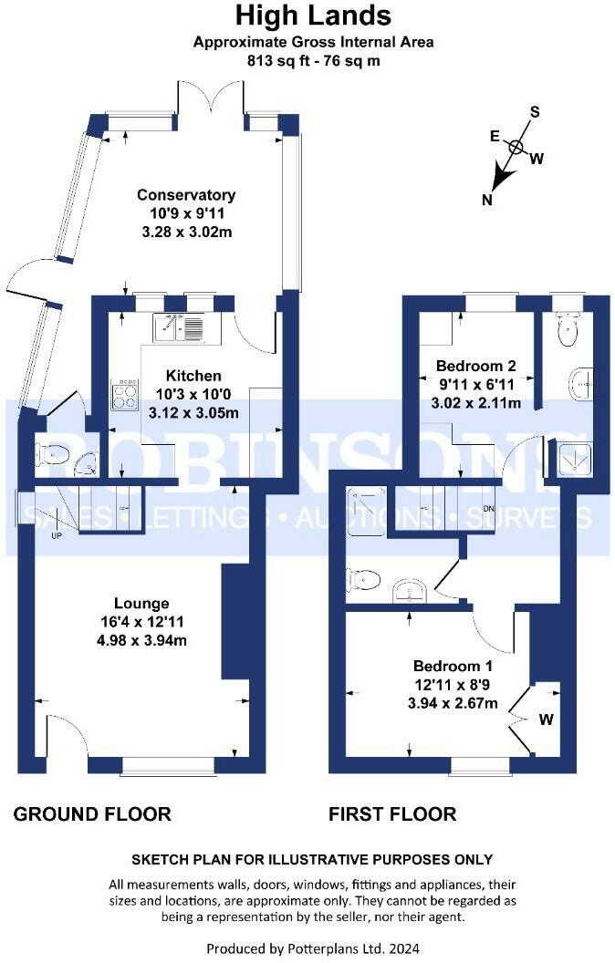 2 bed End of Terrace