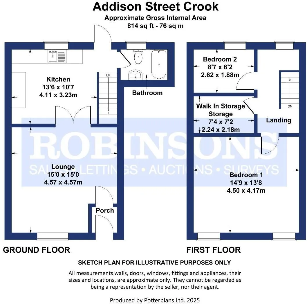 2 bed End of Terrace