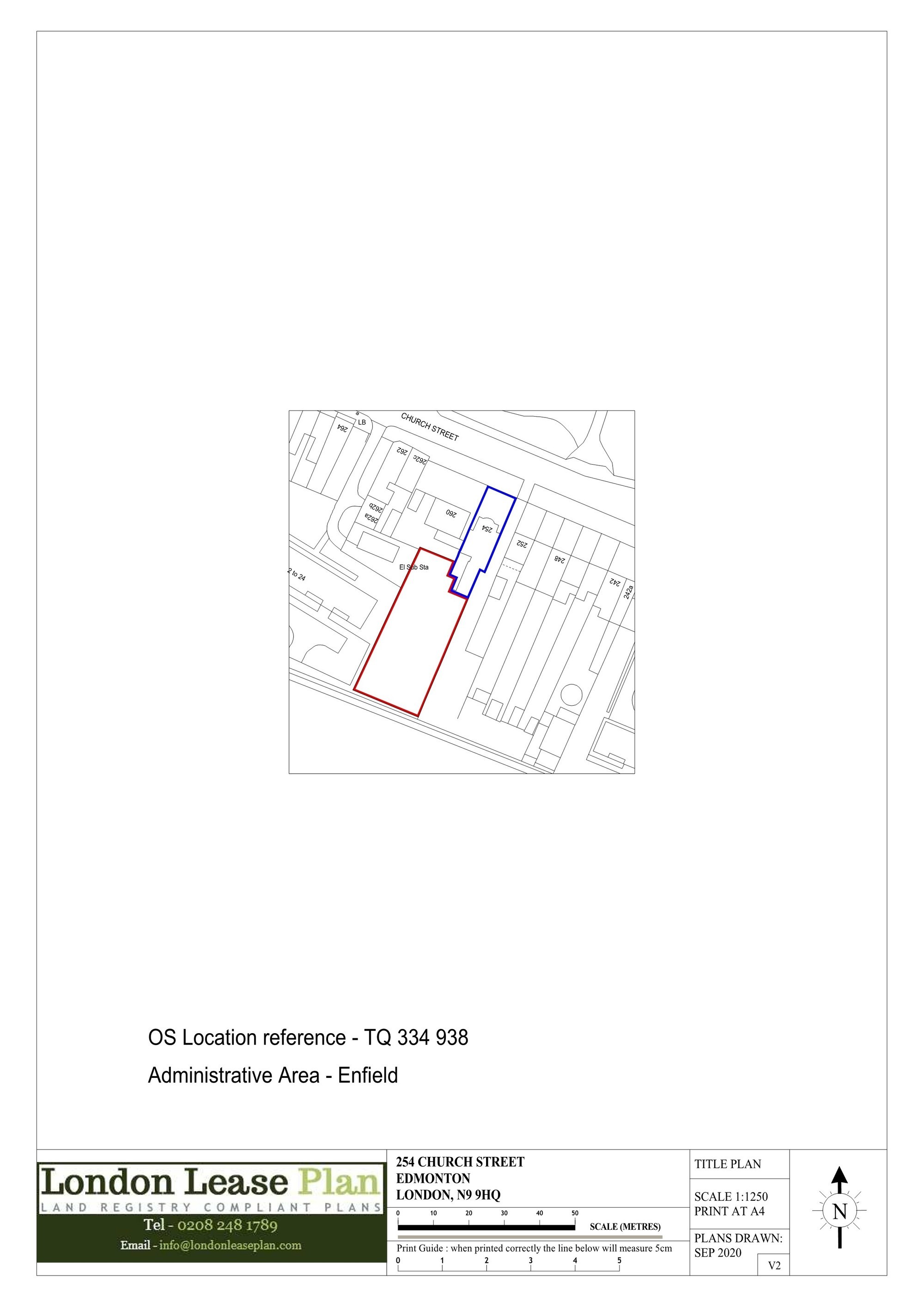 Land to the rear of 254 Church Street, Edmonton, London, N9 9HQ