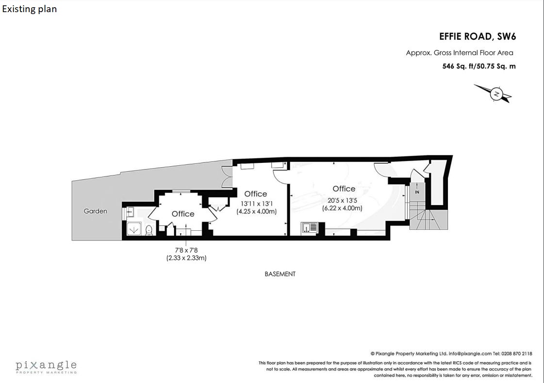 Flat with private garden, 2 Effie Road, Fulham, SW6 1TB

