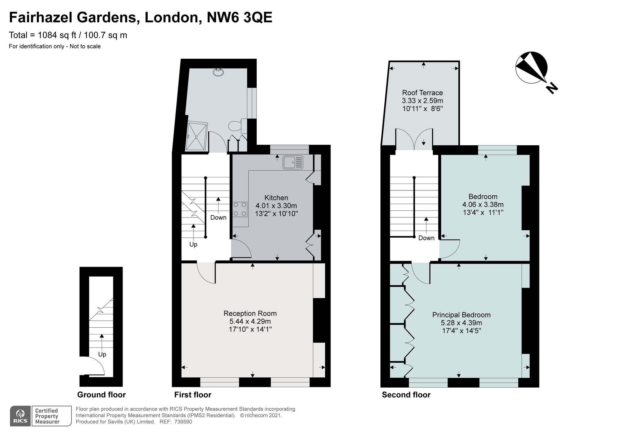 First and Second Floor Maisonette, 7 Fairhazel Gardens, South Hampstead, London, NW6 3QE