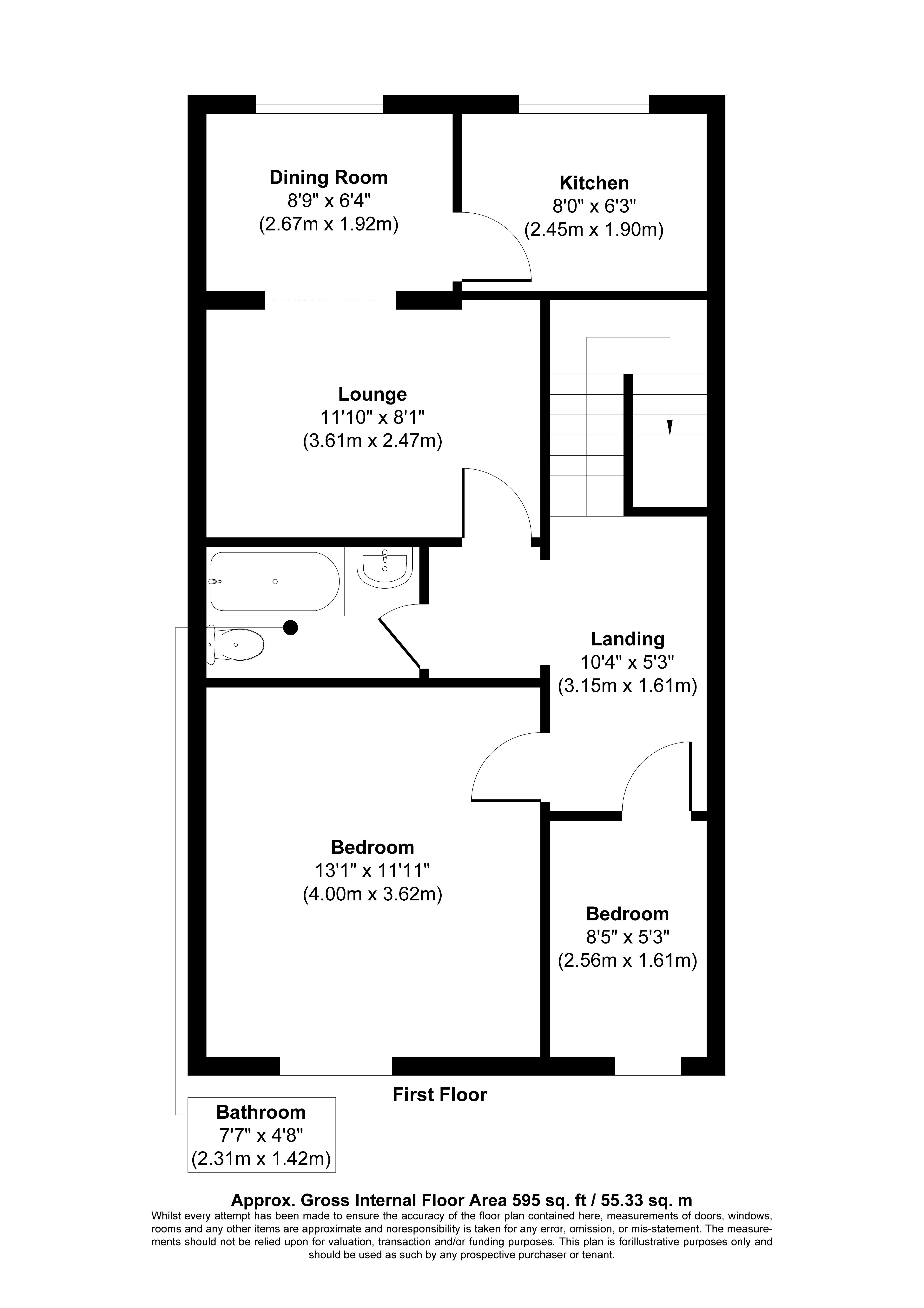 Flat 3, 3 Shaftesbury Road, Richmond TW9 2TD