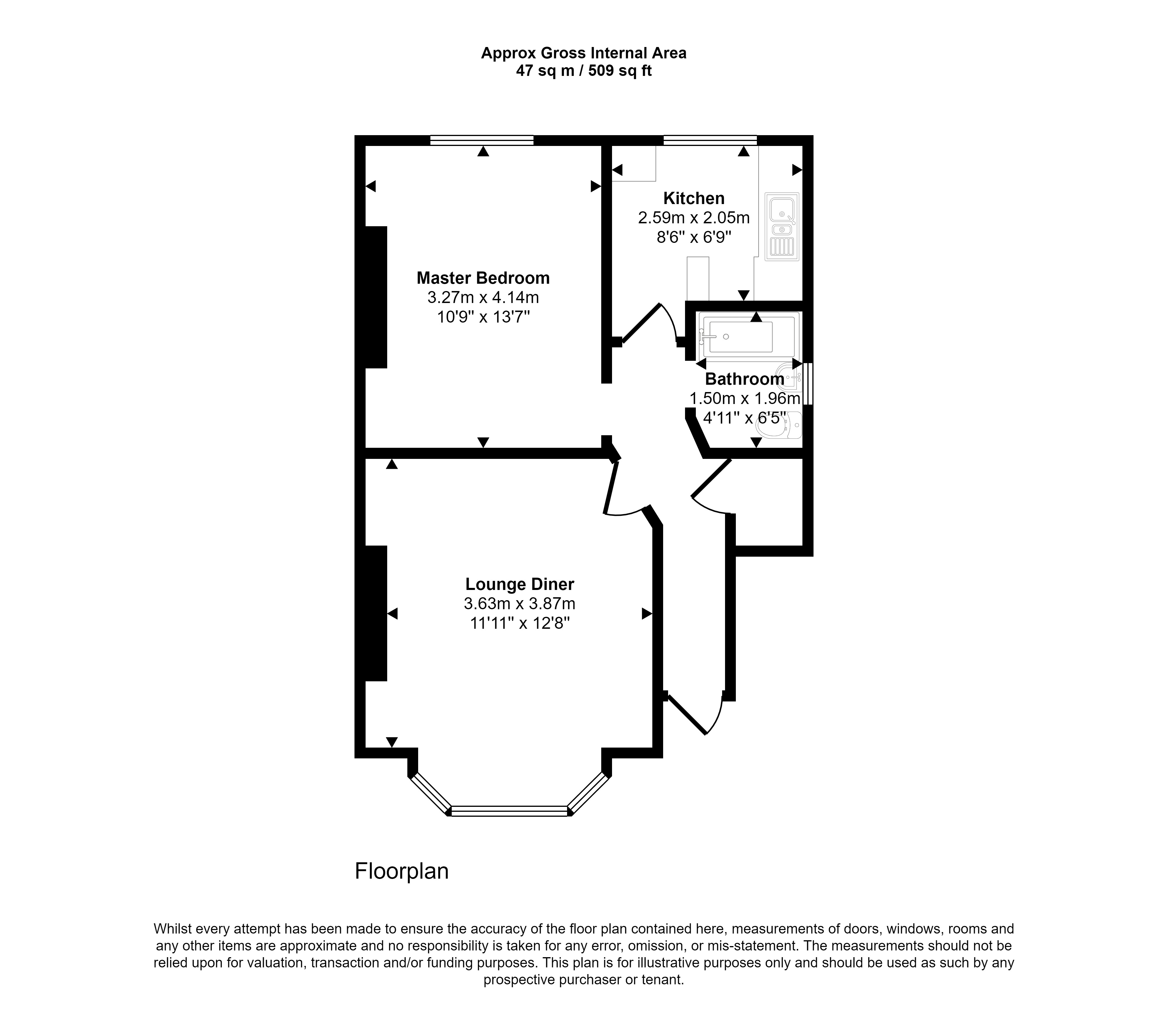 Flat B, 527 Chiswick High Road, Chiswick, London W4 3AY
