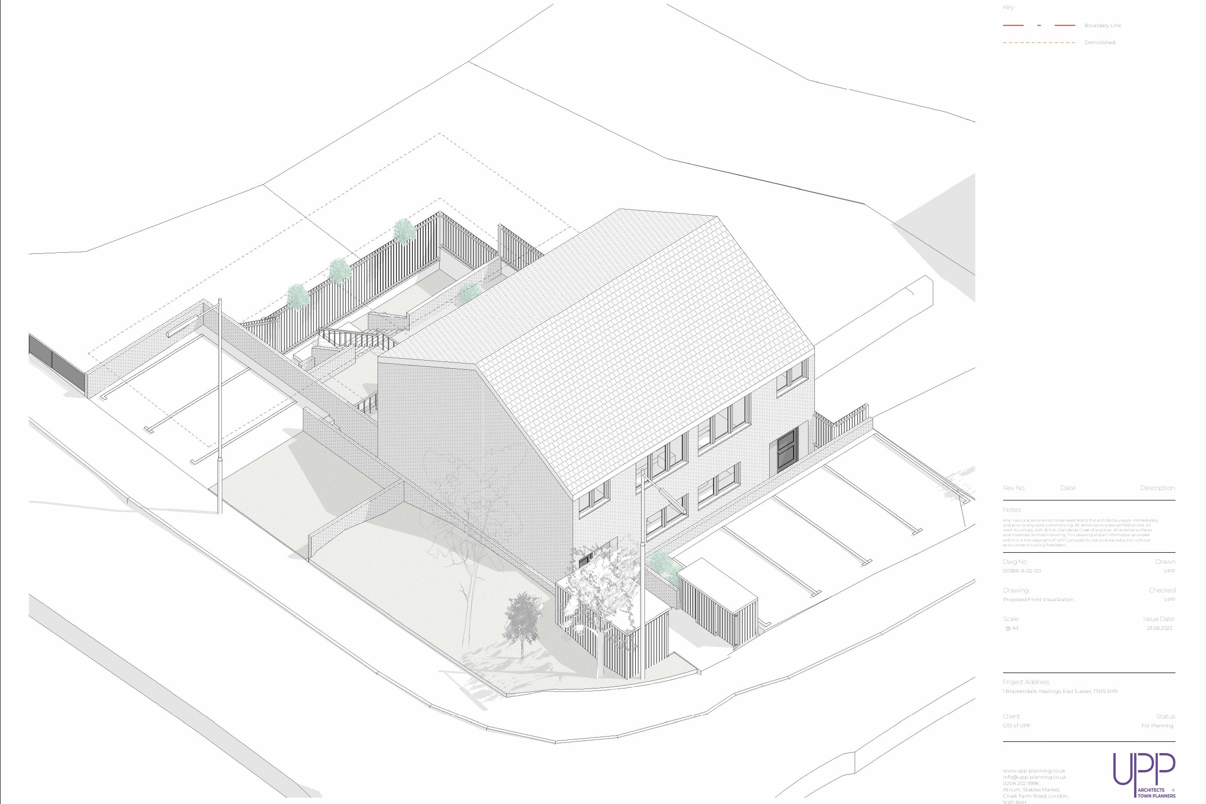Land rear of 1 Brackendale, Hastings, East Sussex, TN35 5HN 
