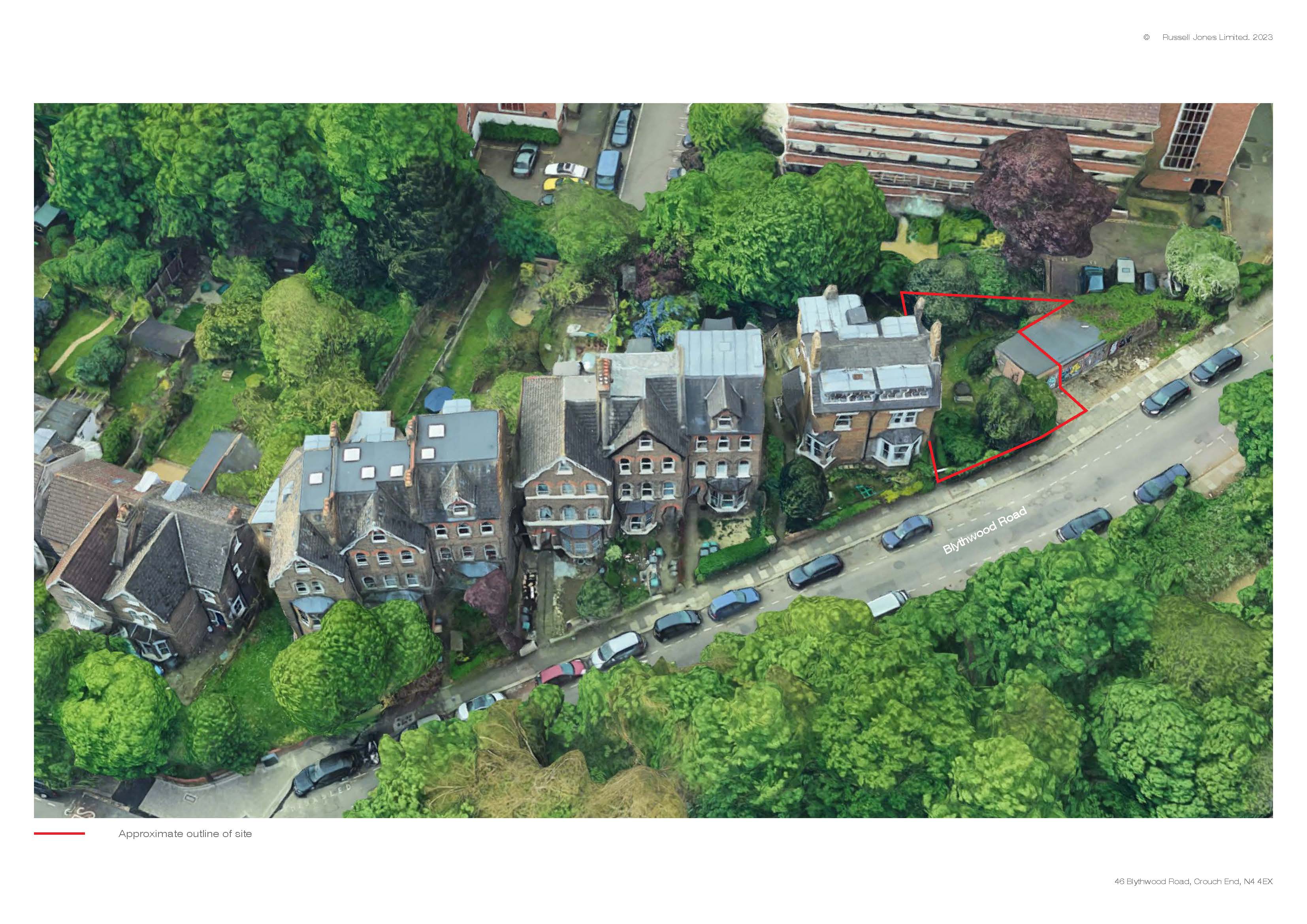 Land at 46 Blythwood Road, Crouch End, London N4 4EX
