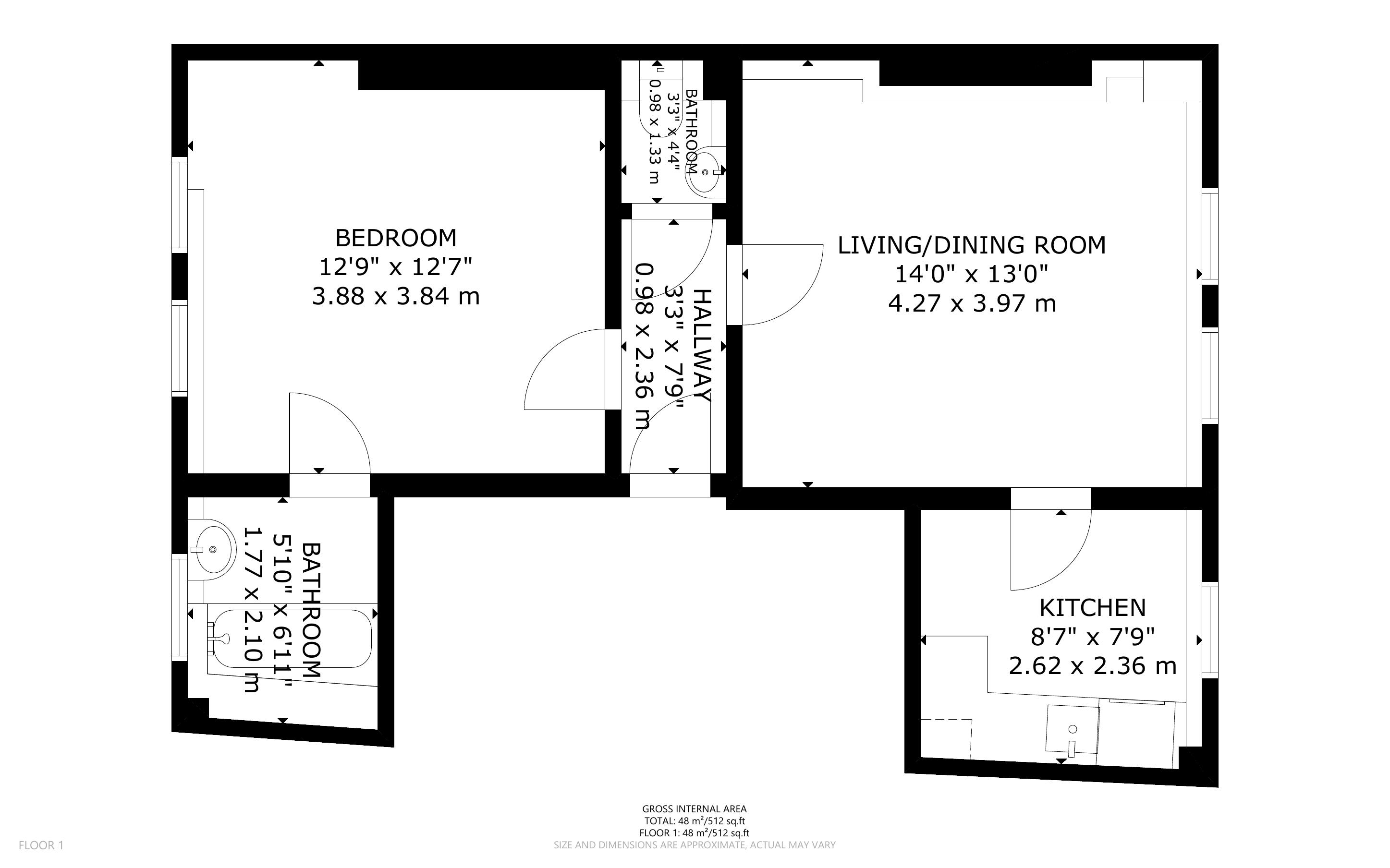 Flat B, 1 Wyndham Crescent, Tufnell Park, London, N19 5QJ
