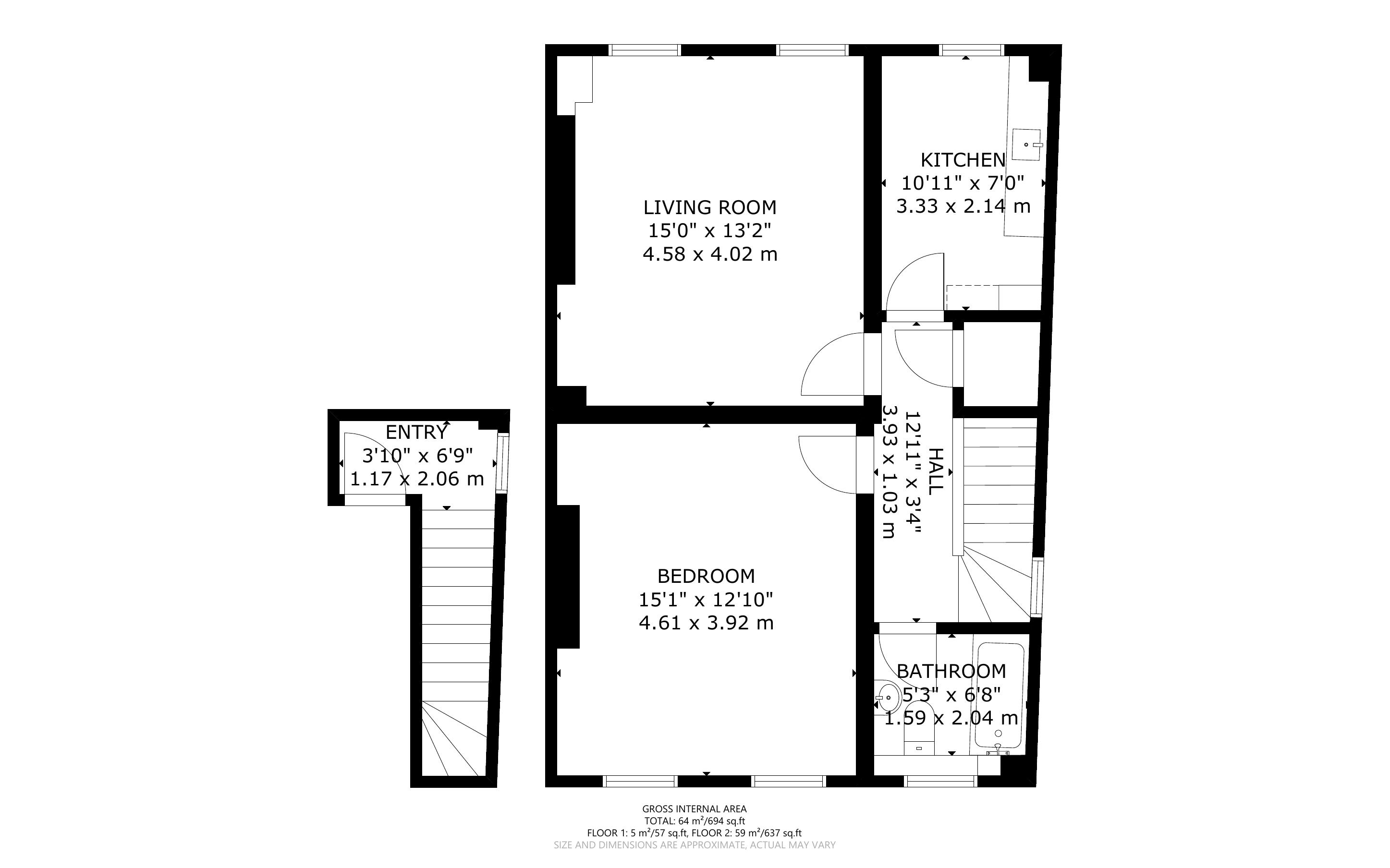 Flat C, 1 Wyndham Crescent, Tufnell Park, London, N19 5QJ