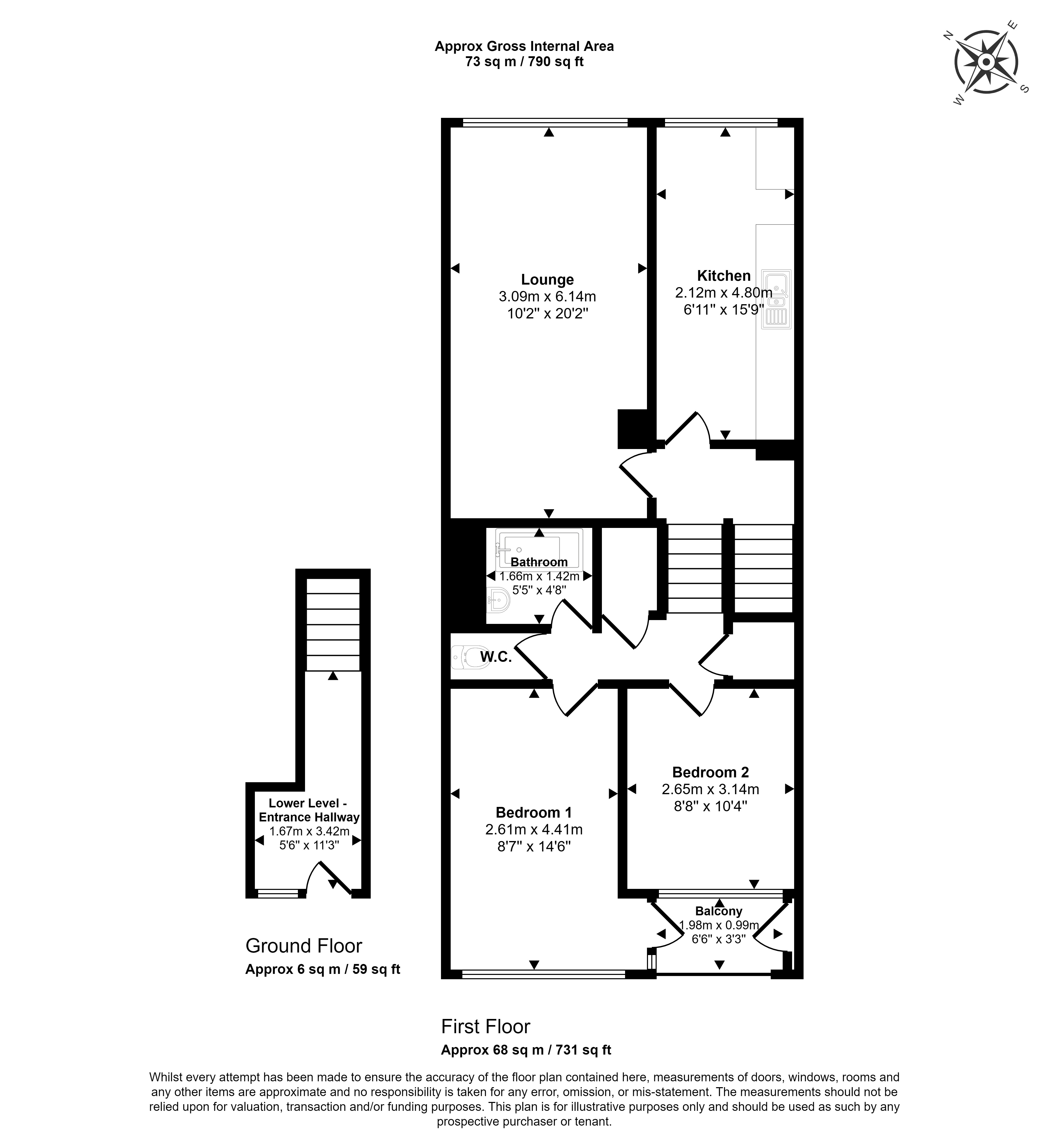 Flat 53 Wycombe House, 9 Bernhardt Crescent, St Johns Wood, London, NW8 8AX